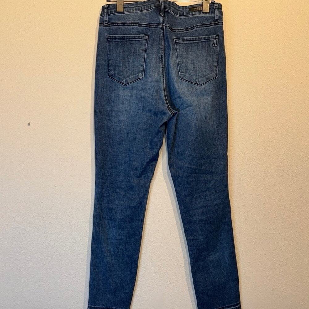 Articles of Society jeans released hem denim vertical seamed  Sz 30 US 10 - Picture 3 of 12